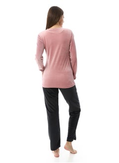 Andora Soft Sticthed Hooded Pajama Set_Simon  - Image 4