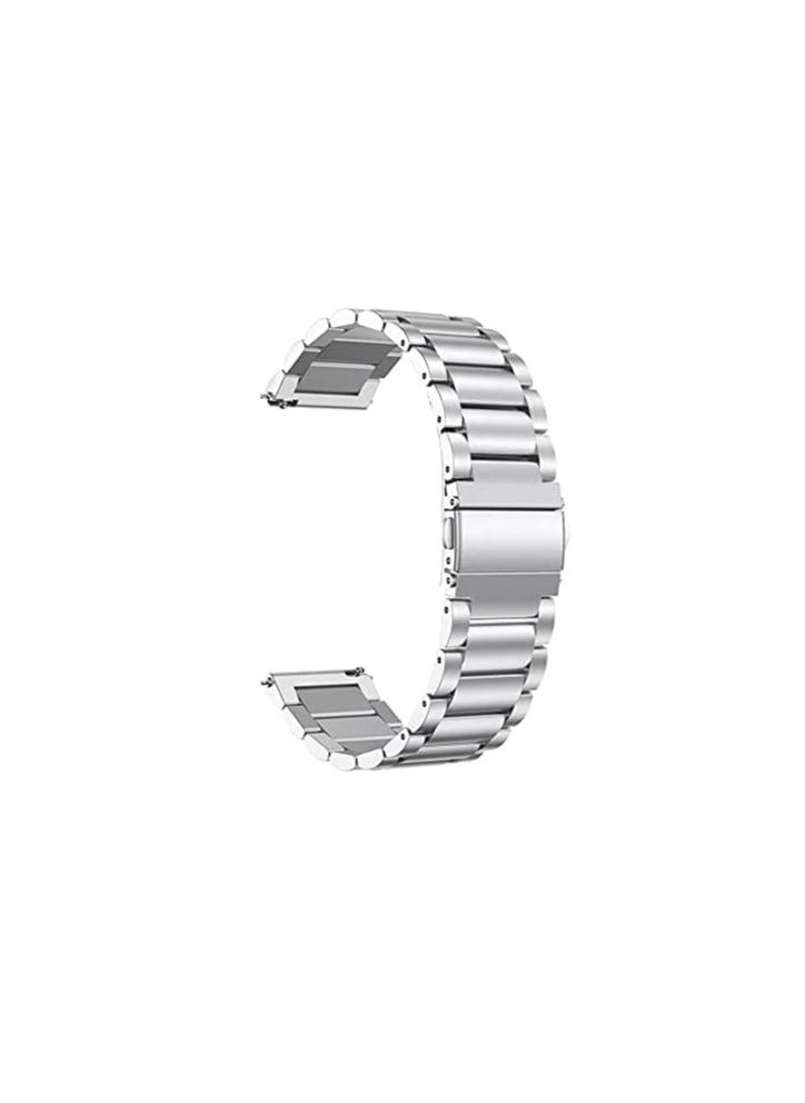 Dado - 3 Beads Stainless steel band Compatible with Huawei Watch GT5 PRO | GT5 | GT4 | GT3 | GT2 | GT3 PRO | GT2 PRO | Watch 3/4 46mm | 48mm, Adjustable Size Metal Strap - Image 1