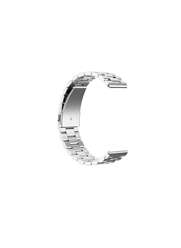 Dado - 3 Beads Stainless steel band Compatible with Huawei Watch GT5 PRO | GT5 | GT4 | GT3 | GT2 | GT3 PRO | GT2 PRO | Watch 3/4 46mm | 48mm, Adjustable Size Metal Strap - Image 1