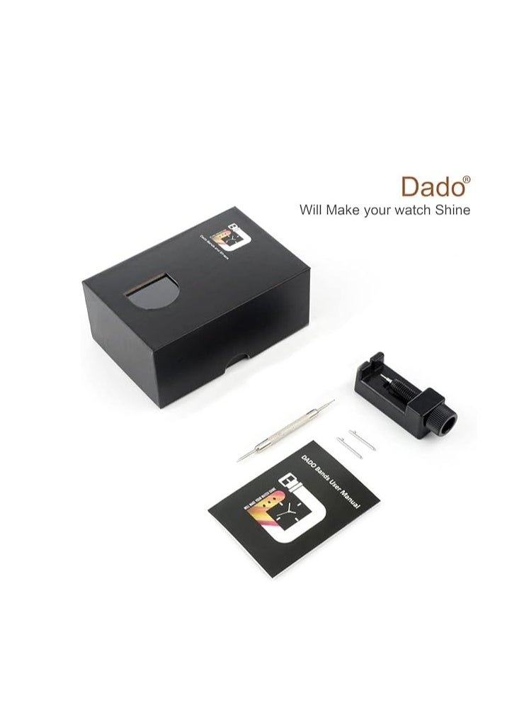 Dado - 3 Beads Stainless steel band Compatible with Huawei Watch GT5 PRO | GT5 | GT4 | GT3 | GT2 | GT3 PRO | GT2 PRO | Watch 3/4 46mm | 48mm, Adjustable Size Metal Strap - Image 1