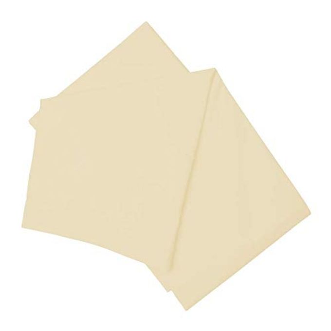 V PILLOW CASE CREAM FADE WRINKLE RESISTANT MACHINE WASHABLE SOFT SMOOTH PILLOWCASE
