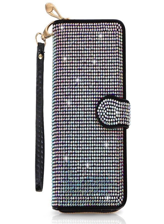 Tebery Large Capacity Women Wallet, Sturdy Money Purse Handbag with Zipper, Credit Card Storage Holder with Wrist Strap for Coin, Travel, Daily Use, Party - Image 5