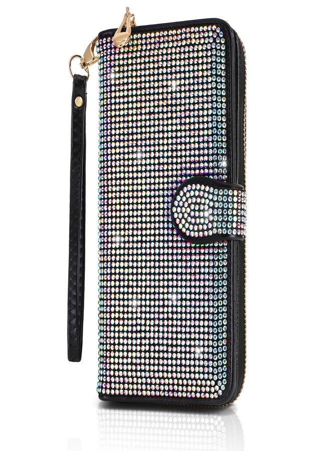 Tebery Large Capacity Women Wallet, Sturdy Money Purse Handbag with Zipper, Credit Card Storage Holder with Wrist Strap for Coin, Travel, Daily Use, Party - Image 1