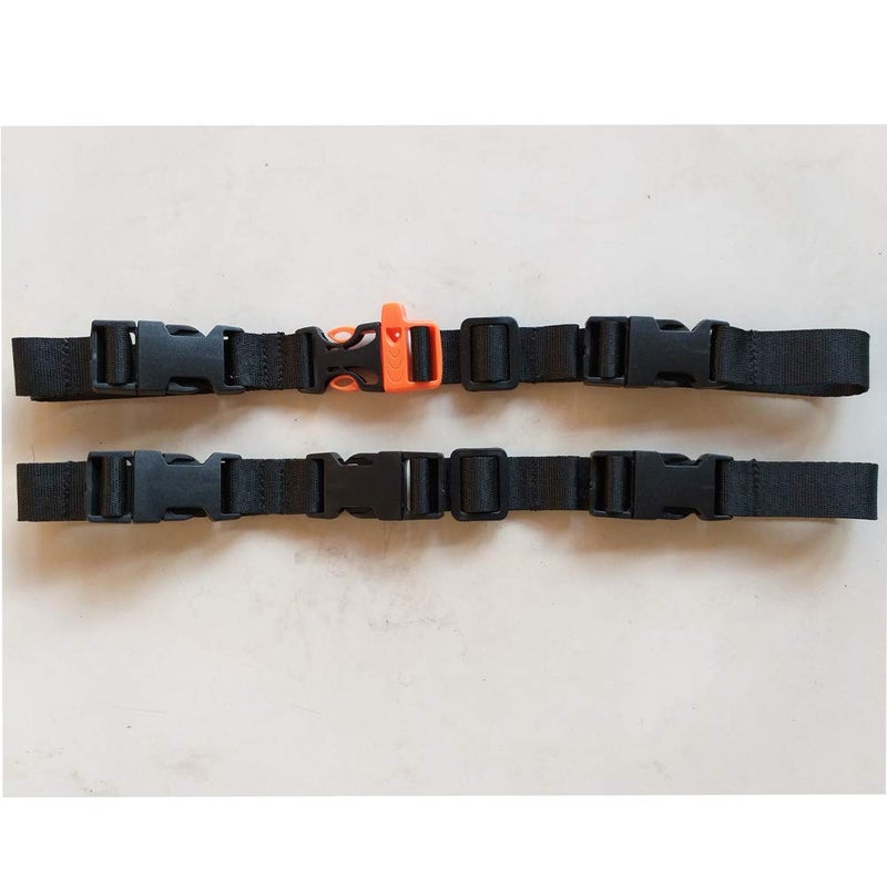 Amlrt HDHYK 2 Pack Backpack Chest Strap- Nylon - Adjustable Universal (Black) - Image 2