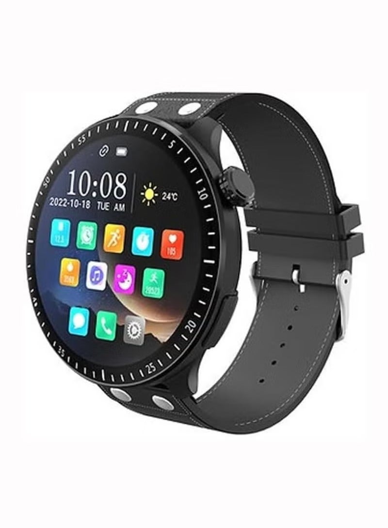 هينو تيكو RW40 Smartwatch – 53mm Full Round Display, Wireless Charging, Sleek Black Design for Men & Boys – Fitness & Health Monitoring with Smart Features - Image 1
