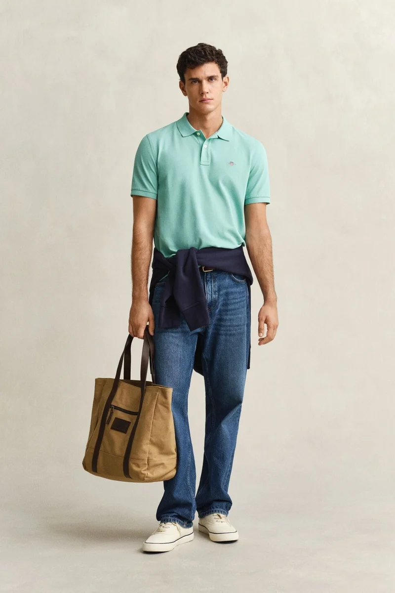 GANT  Regular Shield Short SleevePique Polo for Men | Best Price UAE