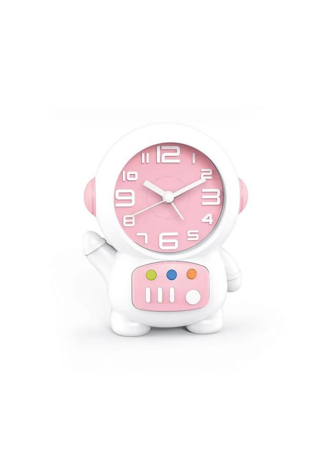 الأزرق جي دبليو مصباح منبه رائد فضاء جديد يدمج ساعة الكرتون ، يستيقظ الطلاب لتعلم مصابيح LED بجانب السرير - Image 1