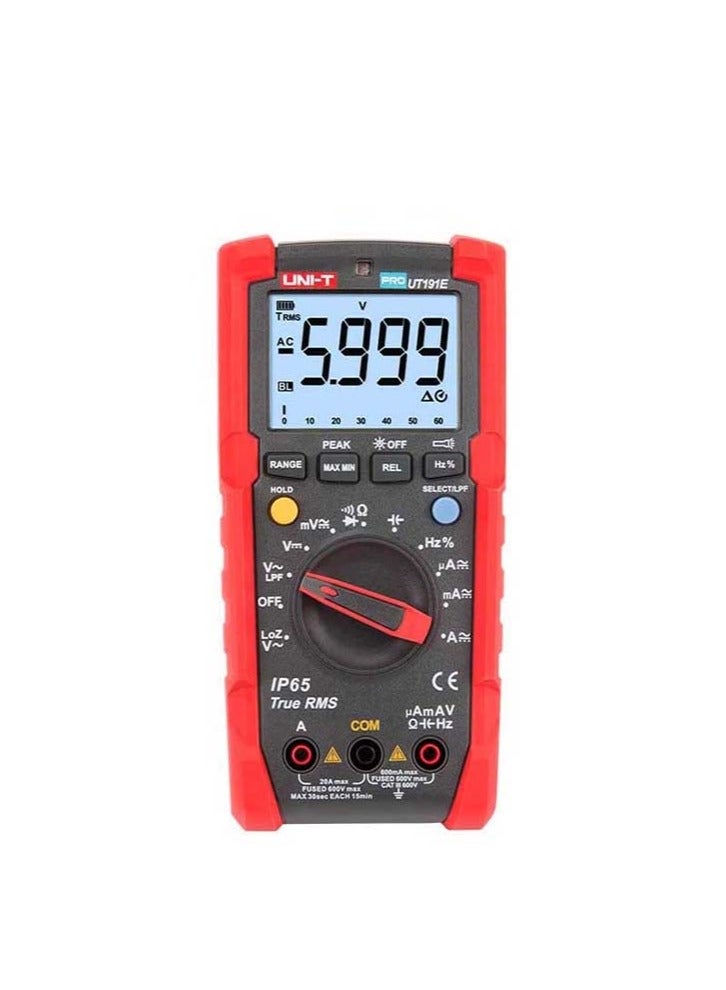 UniT UNI-T UT191E - Professional Digital Multimeter Pro Line, complies with CAT III 600V and IP65 Rated - Image 1