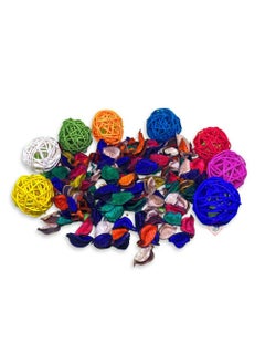 Promote Promote UnScented Potpourri Flowers and Leaves for Living Room 50g Dried Flowers and Leaves 8 pcs 3 inch Wooden Balls Home Decoration Items  - Image 1