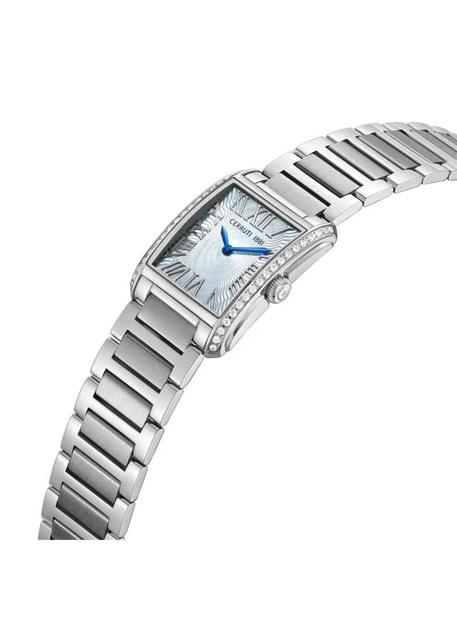 شيروتي 1881 Rendena 24.5mm White Mother-of-pearl Dial Quartz Analog Watch For Women