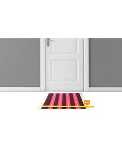 H2H H2H House2Home | Cotton Door Mat, 3 Pieces Combo Offer, Striped Design | Best Used as Door Mat, Bath Math, Bedside Rug or Gift | 40cm X 60cm � 2 Colors (Burgundy - Pink)  - Image 3