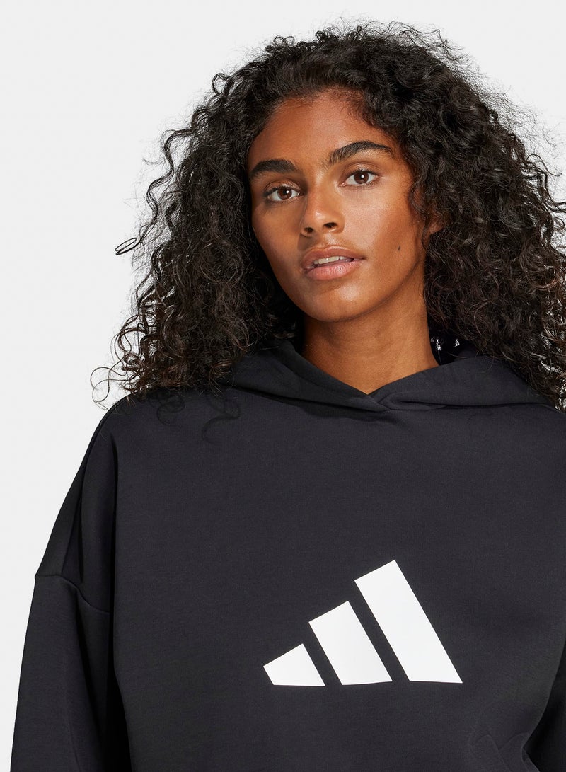 Adidas Future Icons Three Bar Hoodie - Image 5