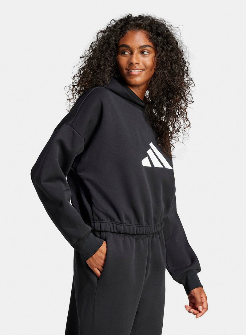 Adidas Future Icons Three Bar Hoodie - Image 3