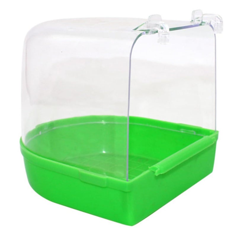 Parrot Bath Tub Bird Shower Bathtub Covered Cage Pet Supply Canary Budgie Color Accessories - Image 2