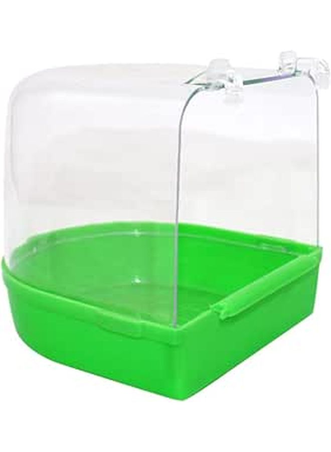 Parrot Bath Tub Bird Shower Bathtub Covered Cage Pet Supply Canary Budgie Color Accessories - Image 1