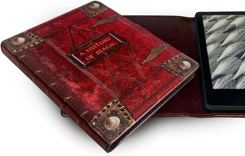 KleverCase Book Cover for Any eReader with a 6 to 6.8 Inch Screen or 7.5 to 5.1 Inches in Size. Fits Any e-Book Reader Including kobo, Nook, Kindle, Paperwhite, Sony, storytel. (History of Magic) - Image 1