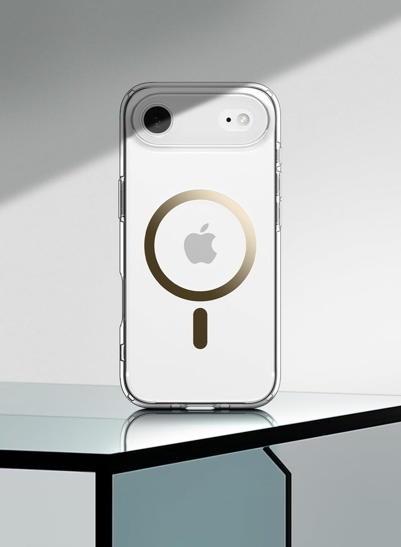 Spigen غطاء حماية Ultra Hybrid MagFit لجهاز iPhone 17 Air مع MagSafe (2025) - ذهبي شفاف - Image 3