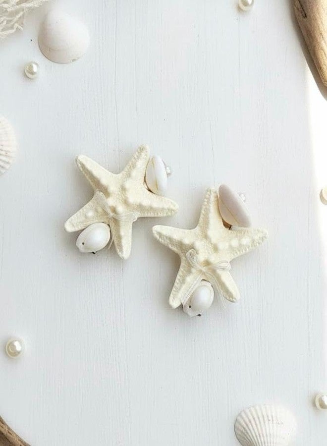 Radhya Accessories Embellished Shell s for Girls Women Bow for Girls Viral Trending Beach Hair Clips Acrylic Hair Clips Korean Hair Accessories Gift for Girls (Pack of 2) (Design 4) - Image 3