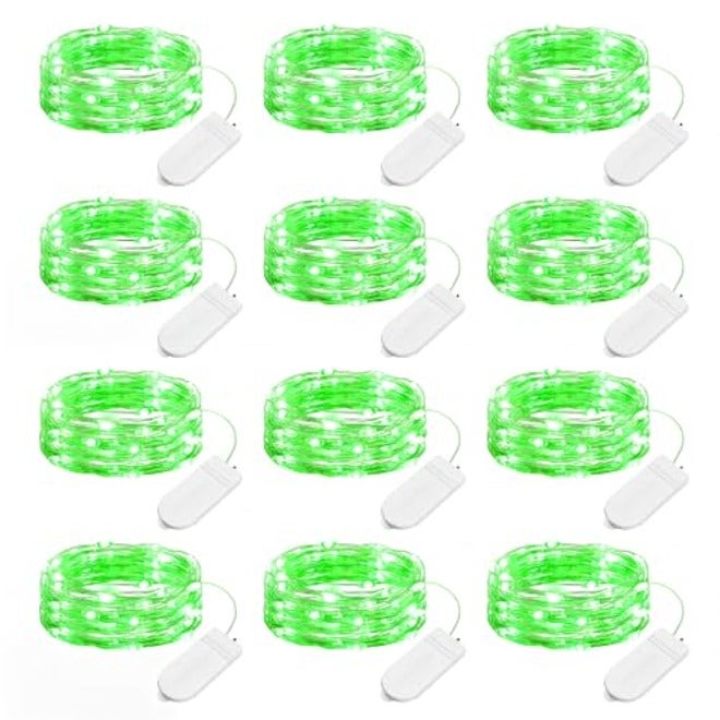 Brightown 24 Pack Fairy Lights Battery Operated Warm White LED String Lights, 7ft Flexible Copper Wire, Waterproof IP65, for Home Decor, Weddings, DIY Crafts
