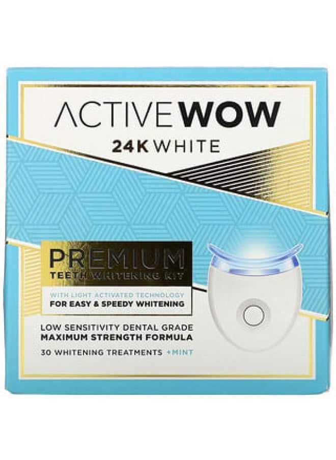 Active Wow - Active Wow, 24K White, Premium Teeth Whitening Kit, + Mint, 30 Treatments - Image 1