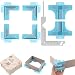 CYFUN DESIGN 7PACK Corner Guides for Chipboard Boxeswith 5in1 Book Cover Guide Metal Bookbinding Cover Tool for Box MakingCartonnage Corner Holding Tool for Gluing Papers for 1mm15mm2mm and 3mm Thicknesses - Image 2