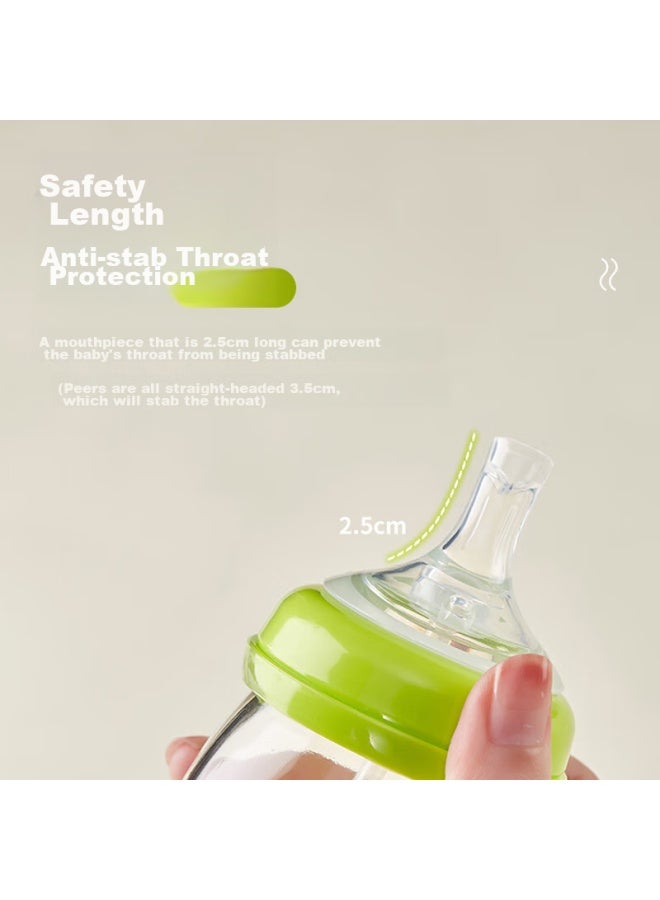 Cookss Bottle Straw Accessory, Suitable For Pigeon Bottles, Wide Neck Handle, Nipple Converter, Duck Bill, Instant Gravity Change - Image 5