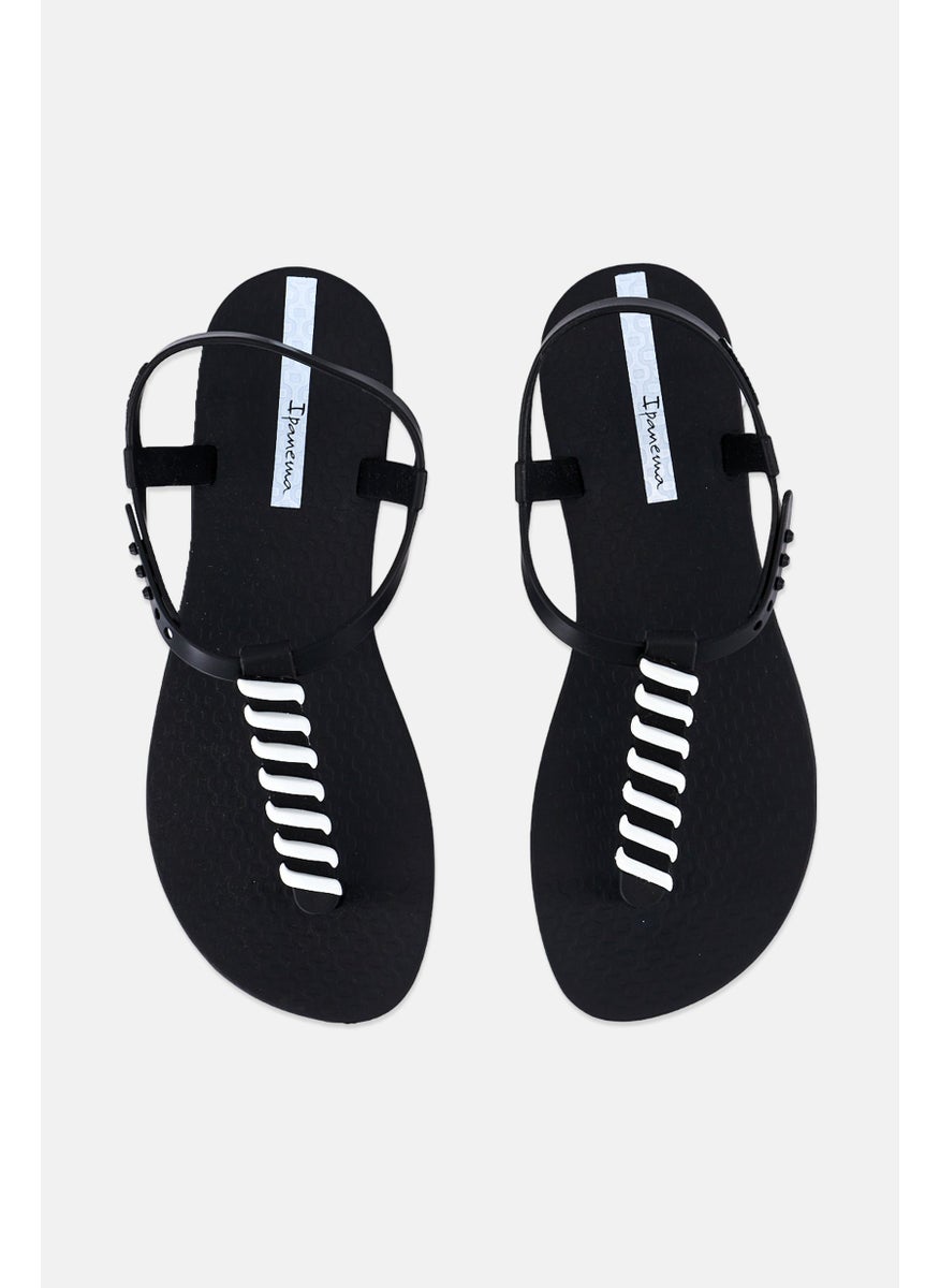 Ipanema Women Adjustable Buckle Fashion Sandals, Black  - Image 3