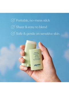 pipette Baby Mineral Sunscreen Stick Spf 50 Broad Spectrum Sunblock With Nonnano Zinc Oxide Water Resistant Uvb/Uva Sun Protection For Kids & Sensitive Skin Travel Size 0.6 Oz  - Image 4