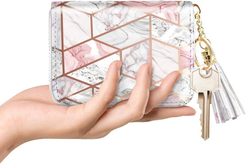 Coco Rossi Women's Small Credit Card Wallet RFID Glitter Cute Credit Card Holder Wallets for Women - Image 4