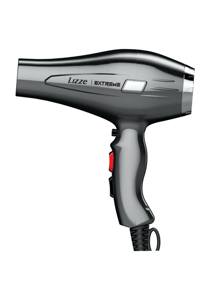 ليز Professional Hair Dryer Lizze Extreme 2400W Hair Drying Machine for Fast Drying & Smooth Finish Ultra-fast cooling switch 2 directional nozzles High heat resistance - Image 3