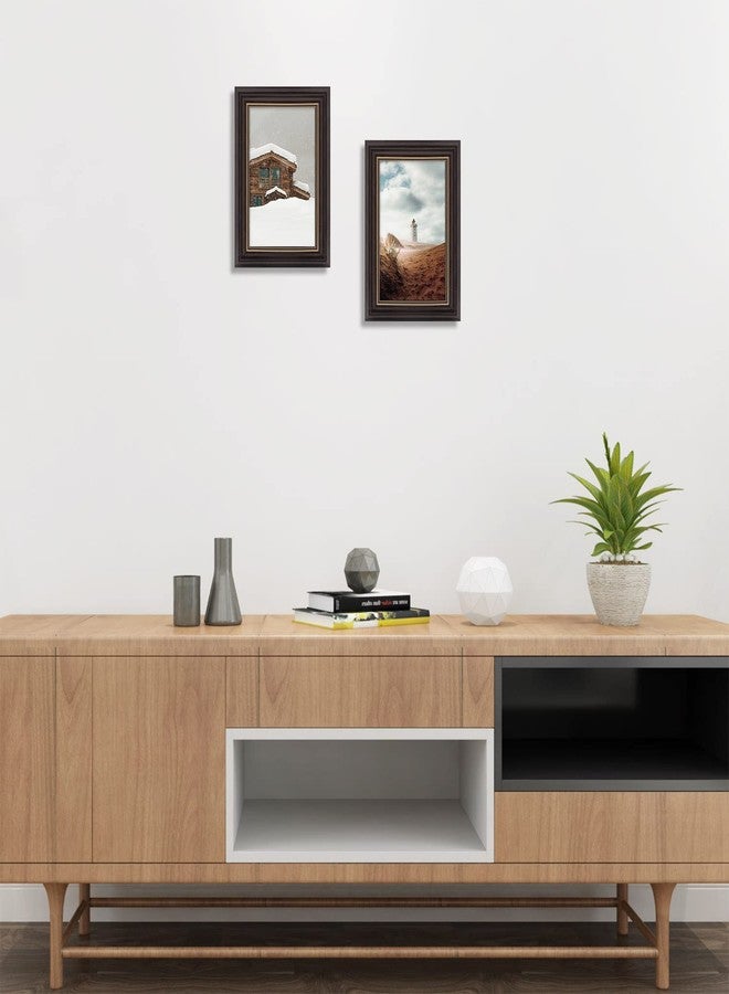 أوير إطار مستندات AUEAR، مقاس 5.5 × 8.5 بوصة، مناسب لرخصة العمل/شهادة الضرائب بمقاس 5.5 × 8.5 بوصة، حامل للطاولة وخطاف للتعليق على الحائط (بني داكن، عبوة واحدة) - Image 3