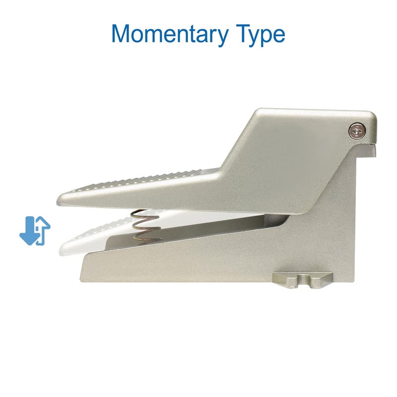 Baomain Pneumatic Air Foot Pedal Valve VF200-08 PT 1/4" Nonslip Momentary 2 Position 3 Way Foot Switch - Image 2