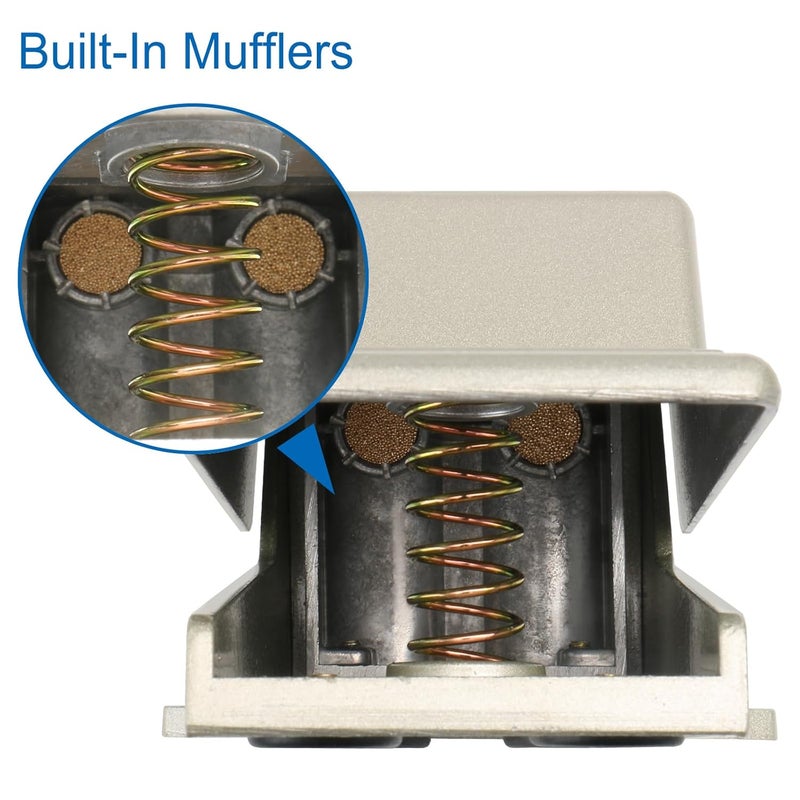 Baomain Pneumatic Air Foot Pedal Valve VF200-08 PT 1/4" Nonslip Momentary 2 Position 3 Way Foot Switch - Image 3