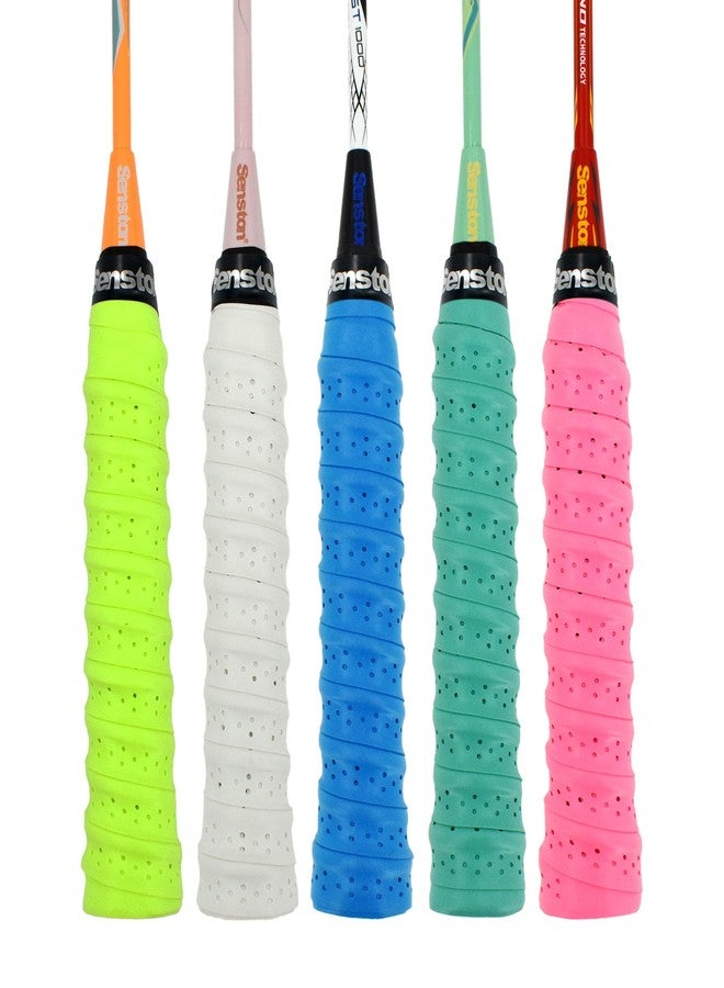 Senston New Racket Grip Anti Slip Perforated Super Absorbent Tennis Overgrip Badminton Overgrip Pickleball Overgrip 5 Pack. - Image 5