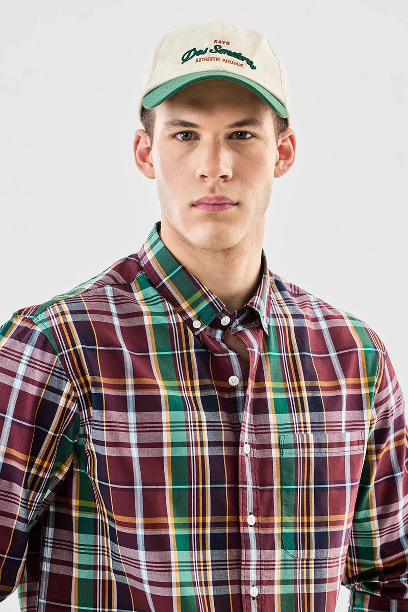 SNITCH Regular Fit 100% Cotton Plaid Shirt