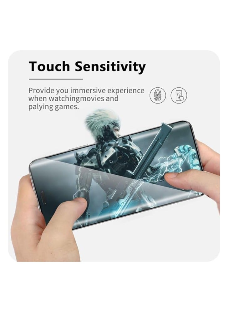 general The screen protector is compatible with Honor Magic 6 Pro, 2 pieces of 9H hardness 3D tempered glass screen protector, with 2 pieces of camera protection, scratch-resistant tempered glass - Image 5