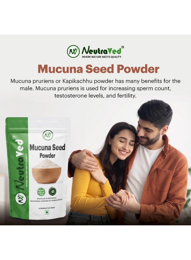 NeutraVed Kaunch Beej Powder, Konch Seed (200 Grams), Kala Koch ke Beej, Mucuna Pruriens, Velvet Beans, Kapikachhu, Cowitch, Cowhage- 200 Gm - Image 4