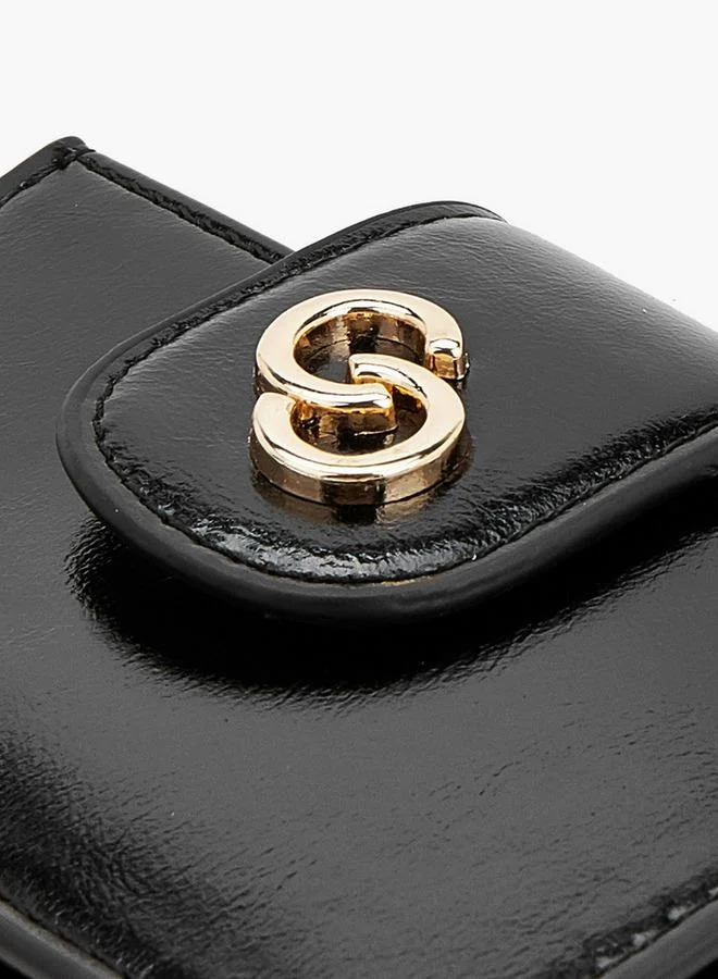Celeste BLACK Card Holder With Metallic Accent for Women | Best Price UAE