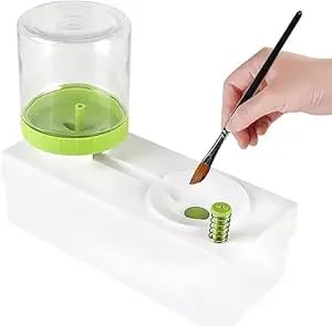URBAN BOX منظف فرشاة ومنظف فرشاة مكياج - جهاز شطف فرشاة الطلاء متعدد الأغراض - Image 1