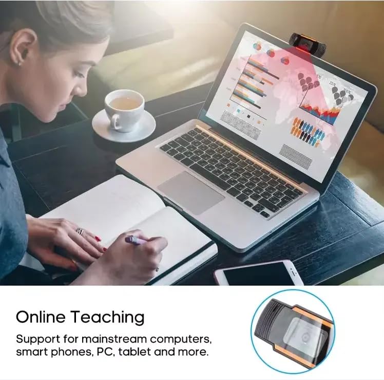 TECHNOVIEW Crisp Pro Digital Zoom 720P Web Camera with 5P HD Quality Lens, CMOS Image Sensor, 24 FPS Video Resolution, Built-in Mic, Auto White Vision, Night Vision and Manual Switch for LED (Black) - Image 5