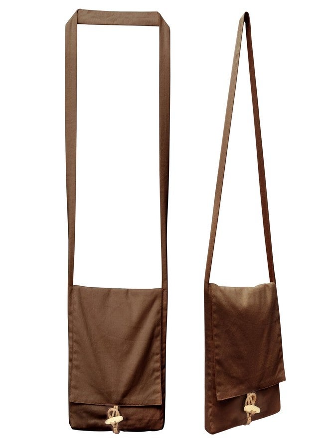 HidmFaw Renaissance Shoulder Bag for Women Medieval Canvas Crossbody Satchel Pilgrim Small Pouch Ren Fairy (Brown) - Image 1
