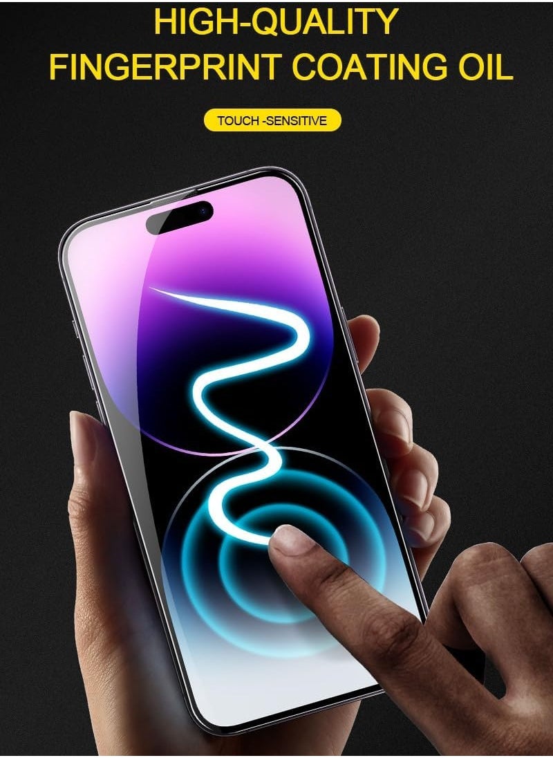 AJYAL - [Pack for 2]  iPhone 13 PRO Auto Alignment Screen Protector [Premium Tempered Glass] Sensor Protection, Easy Installation, Anti-Fingerprint for iPhone 13 PRO - Image 1