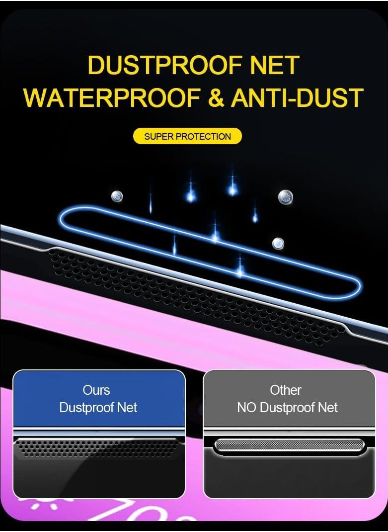 AJYAL - [Pack for 2]  iPhone 13 PRO Auto Alignment Screen Protector [Premium Tempered Glass] Sensor Protection, Easy Installation, Anti-Fingerprint for iPhone 13 PRO - Image 1