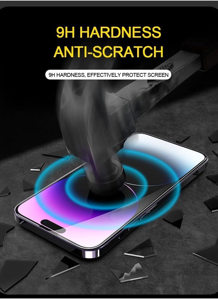 AJYAL - [Pack for 2]  iPhone 13 PRO Auto Alignment Screen Protector [Premium Tempered Glass] Sensor Protection, Easy Installation, Anti-Fingerprint for iPhone 13 PRO - Image 1