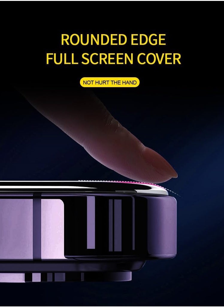 AJYAL - [Pack for 2]  iPhone 13 PRO Auto Alignment Screen Protector [Premium Tempered Glass] Sensor Protection, Easy Installation, Anti-Fingerprint for iPhone 13 PRO - Image 1