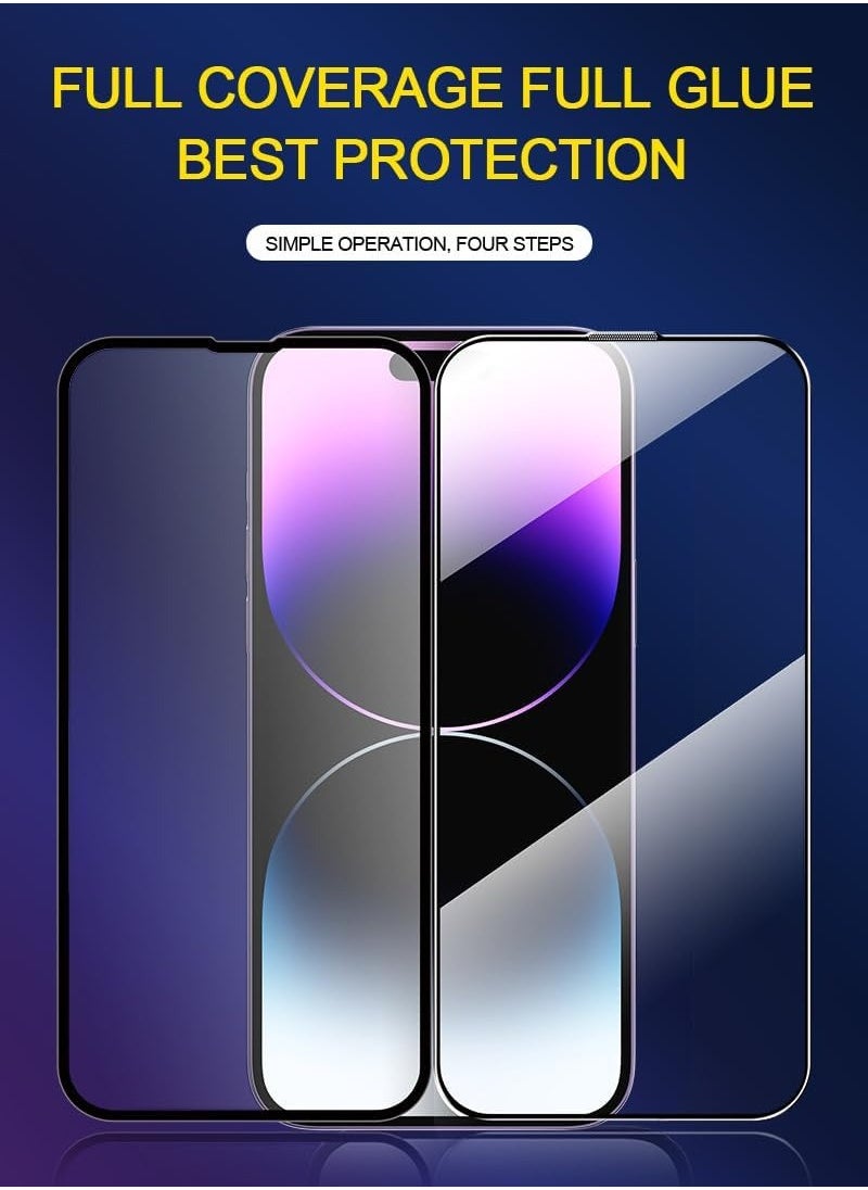 AJYAL - [Pack for 2]  iPhone 13 PRO Auto Alignment Screen Protector [Premium Tempered Glass] Sensor Protection, Easy Installation, Anti-Fingerprint for iPhone 13 PRO - Image 1