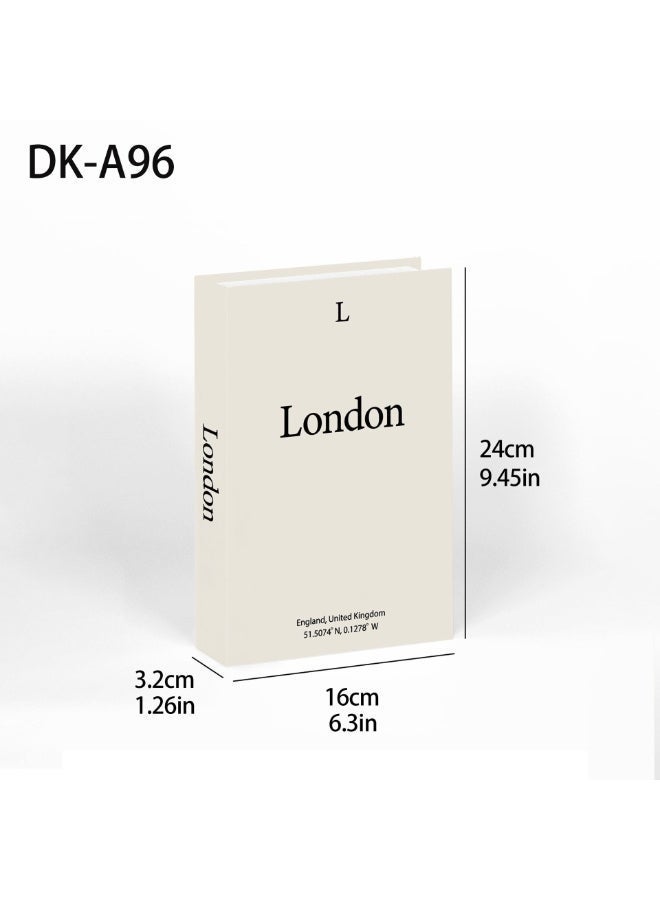 AuliceVerse "4PCS Neutral Decorative Books for Home Decor - Fake Books with Modern Nordic Matte Design | Minimalist Faux Book Set for Shelf, Coffee Table, Living Room, Office & Bedroom, Classy Fashion Decor" - Image 4