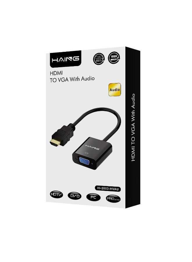 Haing HDMI converter To VGA with Audio HAING Hl-2003-HVAU