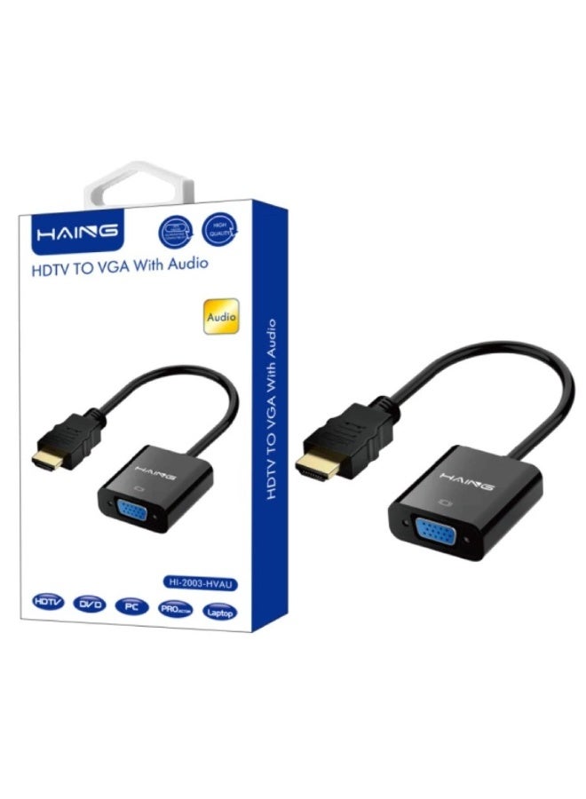 Haing HDMI converter To VGA with Audio HAING Hl-2003-HVAU - Image 1