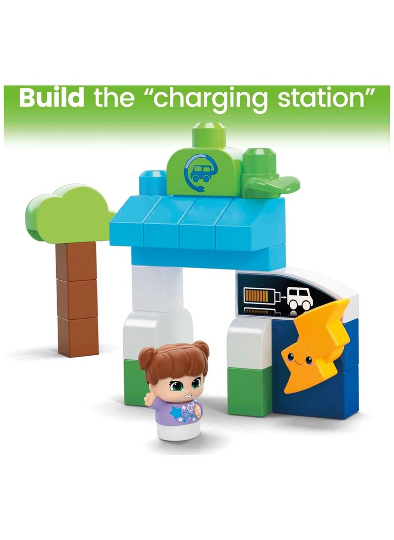 Mega Bloks - Mega Bloks Green Town Charge Go Bus Building S36 Toy Gift Set For Ages 1-5 - Image 1
